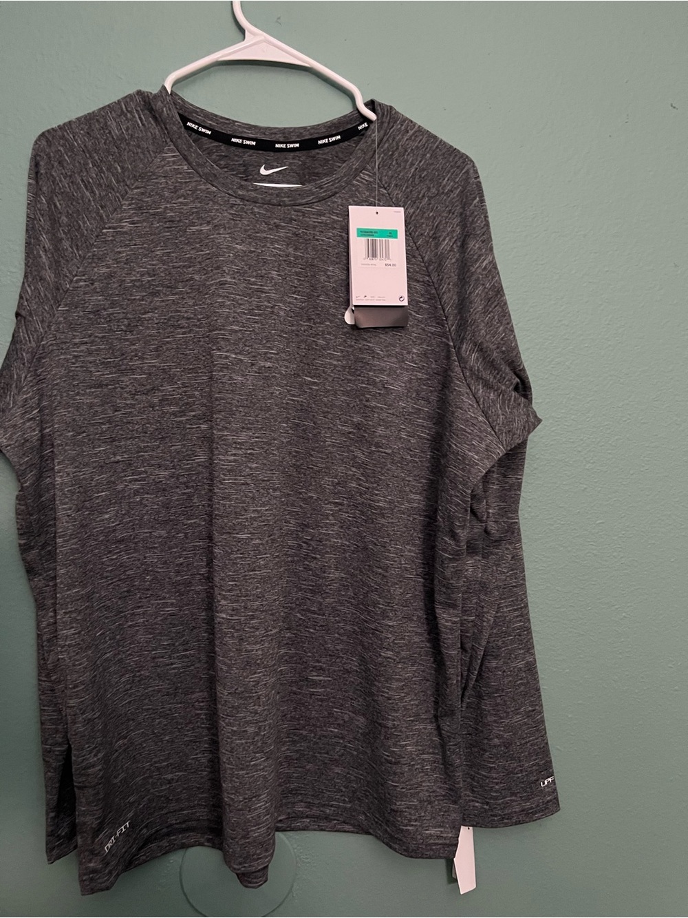 Nike Dri-FIT Heathered Charcoal Gray Tee XL